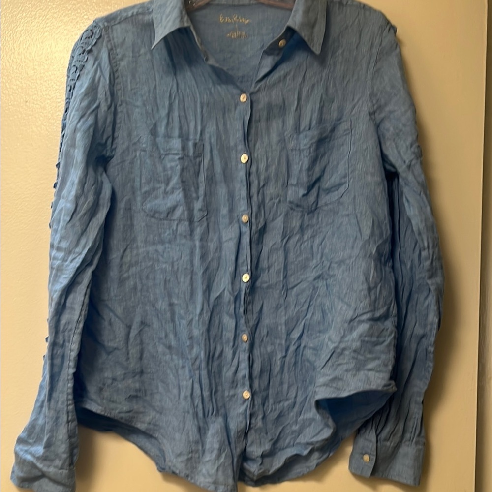 Lilly Pulitzer Blue Button Down Shirt